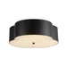 Alora - FM566314MB - Three Light Flush Mount - Adella - Matte Black