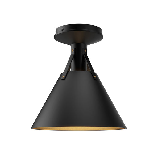 Alora - FM584811MB - One Light Flush Mount - Archer - Matte Black