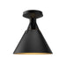 Alora - FM584811MB - One Light Flush Mount - Archer - Matte Black