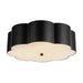 Alora - FM603314MB - Three Light Flush Mount - Blossom - Matte Black