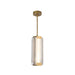 Alora - PD374316VBCR-UNV - LED Pendant - Alai - Vintage Brass/Ribbed Glass