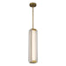 Alora - PD374624VBCR-UNV - LED Pendant - Alai - Vintage Brass/Ribbed Glass