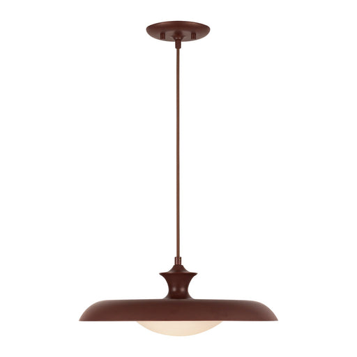 Minori One Light Pendant Burgundy