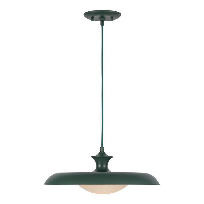 Alora - PD557015PGN - One Light Pendant - Minori - Pine Green