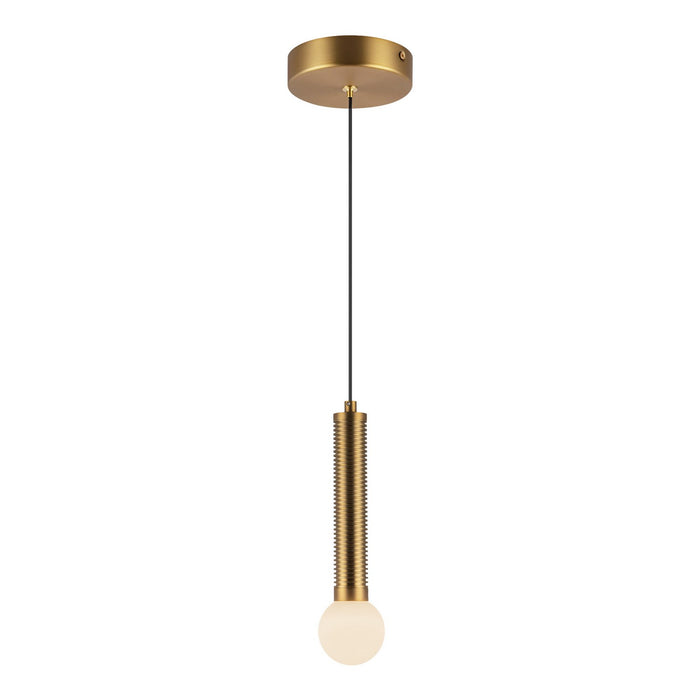 Alora - PD612109BGOP-UNV - LED Pendant - Arden - Brushed Gold/Opal Glass