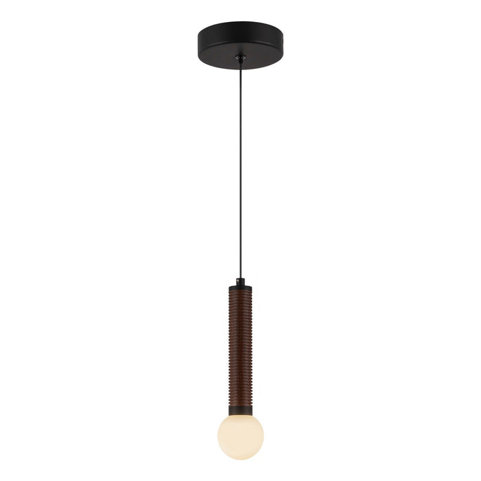 Alora - PD612109MBOP-UNV - LED Pendant - Arden - Matte Black/Opal Glass