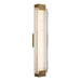 Alora - WV374225VBCR - LED Wall Vanity - Alai - Vintage Brass/Ribbed Glass