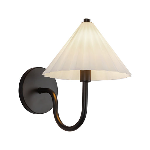Serena One Light Vanity Matte Black/Opal Glass