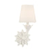 Crystorama - 571-OP-MT - One Light Wall Sconce - Broche - Matte White
