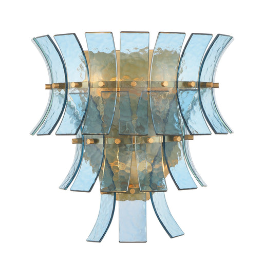 Abigail Three Light Wall Sconce Aged Brass