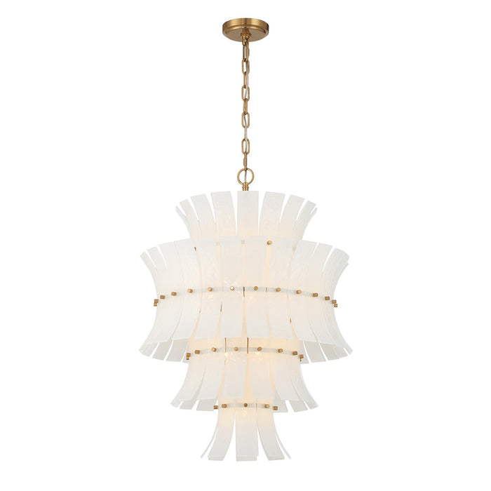 Crystorama - ABI-2006-AG-WH - 13 Light Chandelier - Abigail - Aged Brass