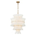 Crystorama - ABI-2006-AG-WH - 13 Light Chandelier - Abigail - Aged Brass