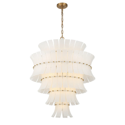 Abigail 21 Light Chandelier Aged Brass