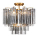 Crystorama - ADD-300-AG-SM_CEILING - Four Light Semi Flush Mount - Addis - Aged Brass