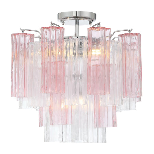 Crystorama - ADD-300-CH-SP_CEILING - Four Light Semi Flush Mount - Addis - Polished Chrome