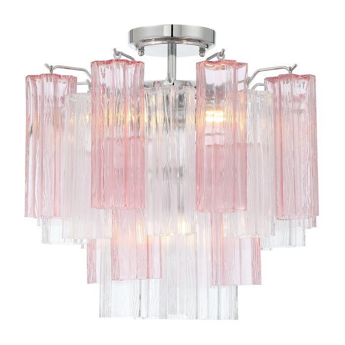 Crystorama - ADD-300-CH-SP_CEILING - Four Light Semi Flush Mount - Addis - Polished Chrome