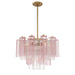 Crystorama - ADD-306-AG-SP - Six Light Chandelier - Addis - Aged Brass