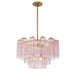 Crystorama - ADD-308-AG-SP - Nine Light Chandelier - Addis - Aged Brass