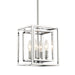 Crystorama - ED884124CH - Four Light Pendant - Kai - Polished Chrome