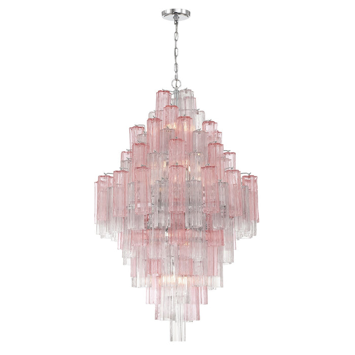 Crystorama - ADD-319-CH-SP - 20 Light Chandelier - Addis - Polished Chrome