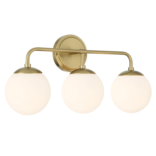 Maverick Three Light Bath Vibrant Gold