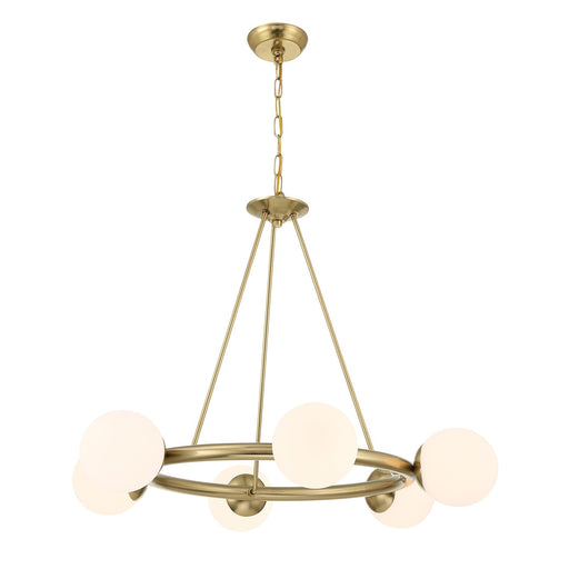 Maverick Six Light Chandelier Vibrant Gold