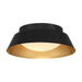 Crystorama - ED0552202MKGD - Two Light Flush Mount - Donoven - Matte Black + Gold