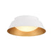 Crystorama - ED0552202WHGD - Two Light Flush Mount - Donoven - White + Gold