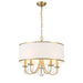 Crystorama - ED0662205VG - Five Light Chandelier - Adalynn - Vibrant Gold