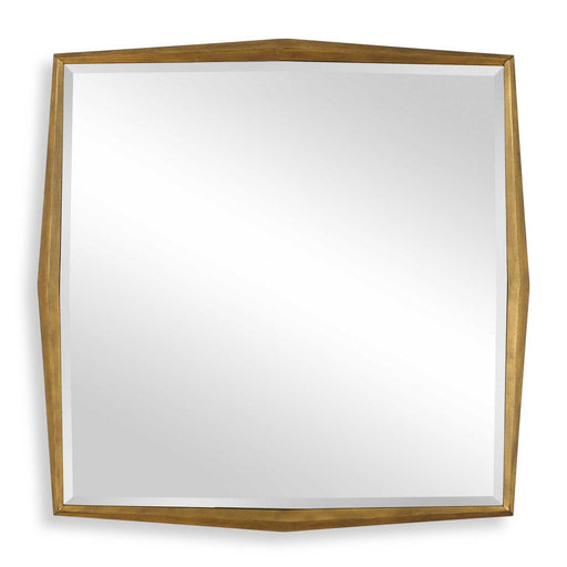 On Point Mirror Antiqued Gold Leaf
