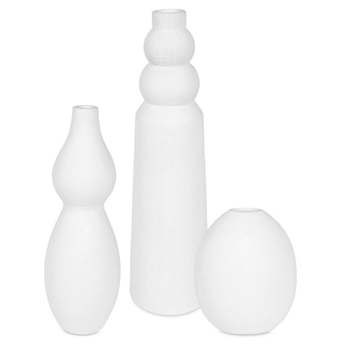 Forma Vases, Set/3 White Ceramic