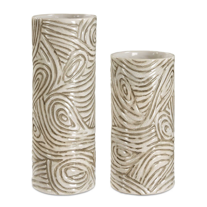 Uttermost - 18272 - Vases Set/2 - Timber - Earthy Tones