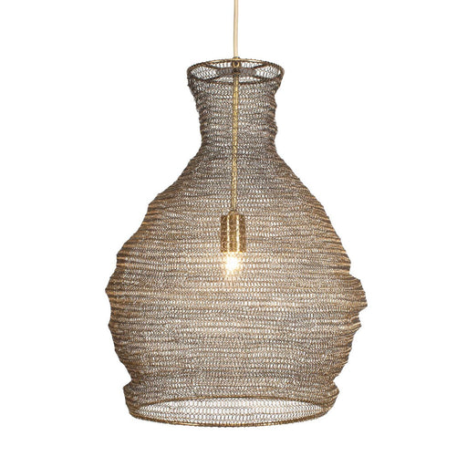 Murmur One Light Pendant Antique Brass