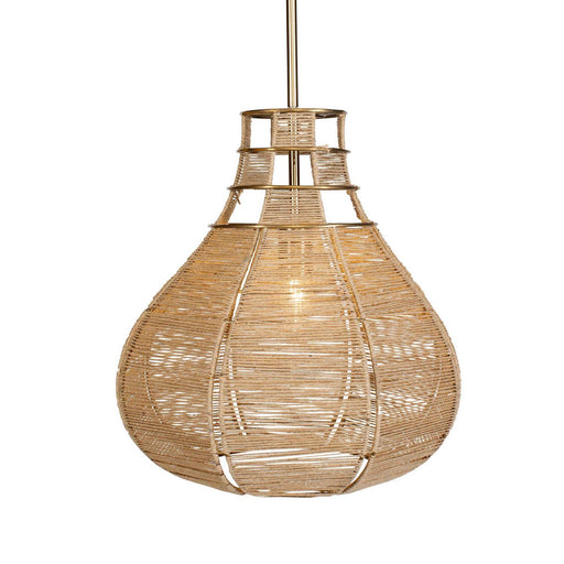 Hestia One Light Pendant Antique Brass