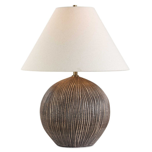 Sayre One Light Table Lamp Rubbed Dark Brown