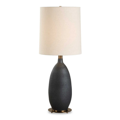 Bower One Light Table Lamp Antique Brass Plated