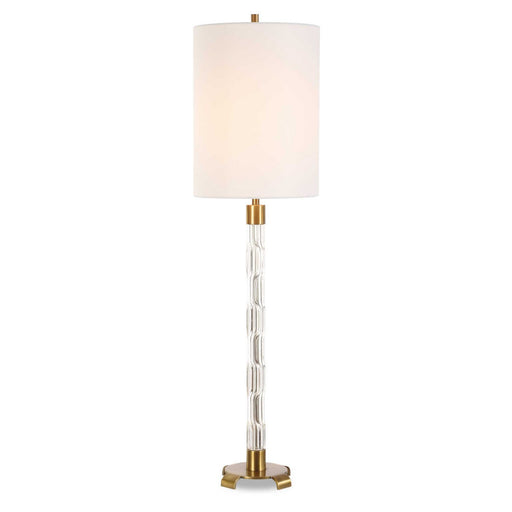 York One Light Buffet Lamp Antique Brass Plated