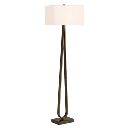 Galloway One Light Floor Lamp Dark Bronze