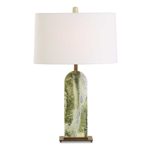 Moorea One Light Table Lamp Antique Brass Plated