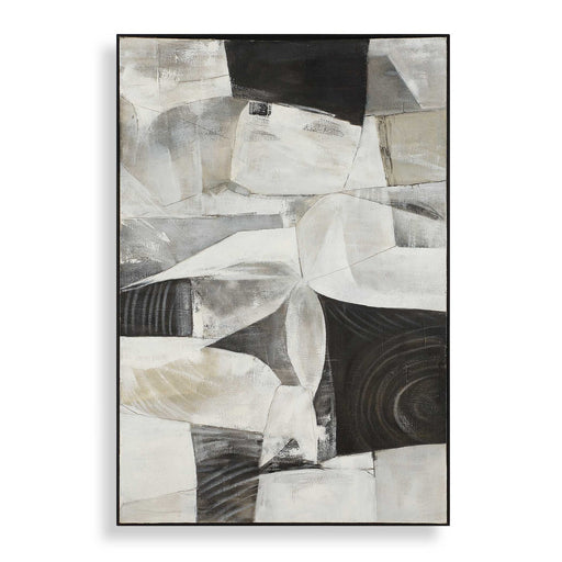 Folding Abstract Art Black