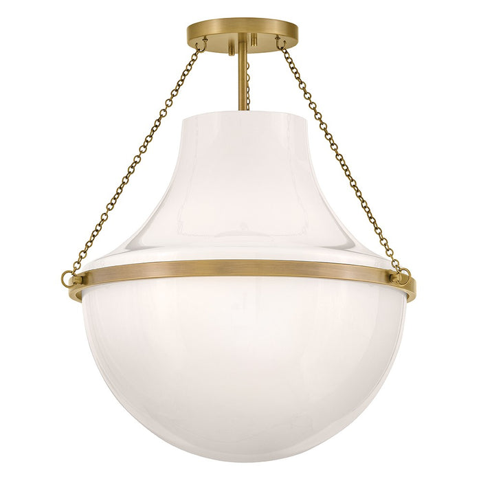 Hinkley - 46893HB - LED Semi-Flush Mount - Collins - Heritage Brass