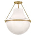 Hinkley - 46893HB - LED Semi-Flush Mount - Collins - Heritage Brass