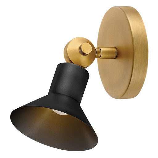 Dom LED Wall Sconce Heritage Brass