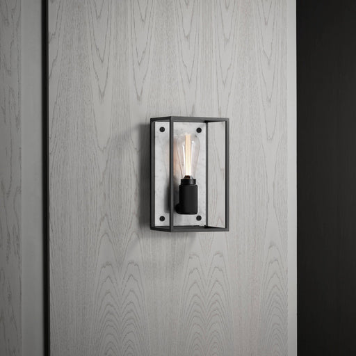 One Light Wall Sconce White Marble