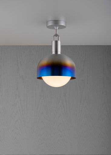 LED Linear Ceiling Mount Burnt Steel