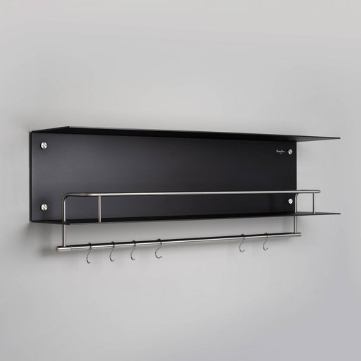 Kitchen Hanger Shelf Black / Steel