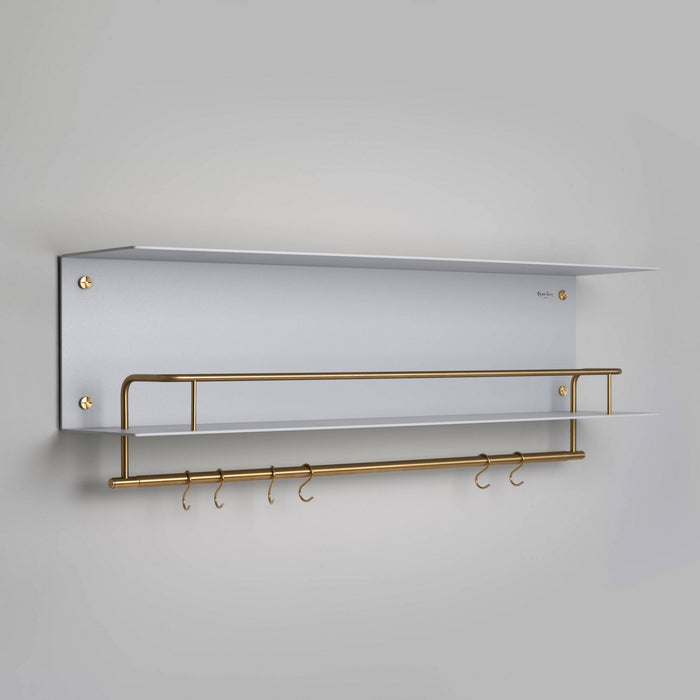 Buster + Punch - USV-251927 - Kitchen Hanger Shelf - Stone / Brass
