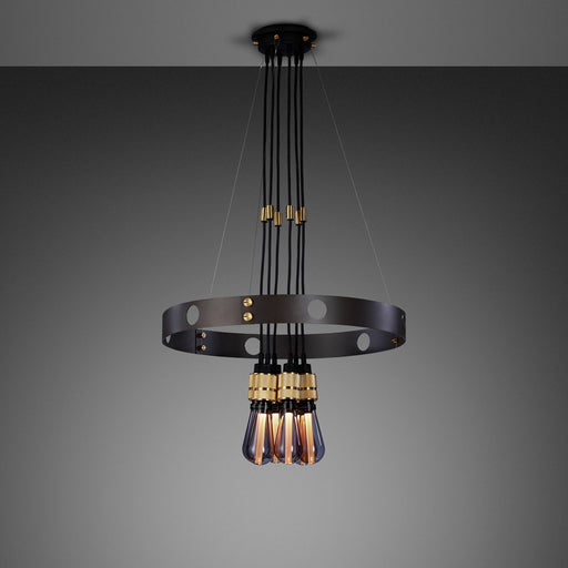 LED Chandelier Brass