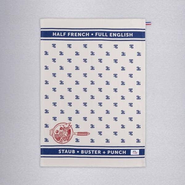 Buster + Punch - UKA-014240 - Kitchen Towel - White / Blue