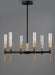 Flambeau LED Chandelier-Mid. Chandeliers-Maxim-Lighting Design Store